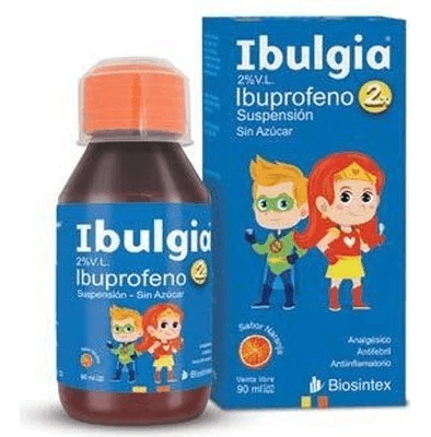 Ibulgia Ibuprofeno 2% sin Azúcar Jarabe 90ml Naranja