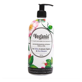 Veganis Leche Reparadora Intensiva Cafeína R Mosqueta 500ml