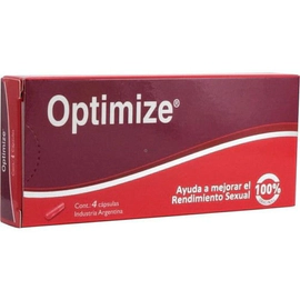 Optimize Potencia Vigor Masculino Energizante Sexual X 4 Cap