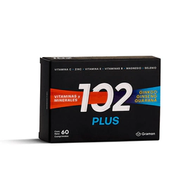 102 Plus Vitaminas Minerales Ginko Ginseng Guarana X 60 Comp