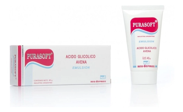 Purasoft Piel Seca Ácido Glicólico Avena Emulsión 40g