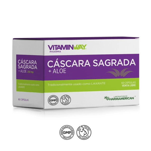 Vitamin Way Cascara Sagrada + Aloe 60 cápsulas
