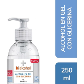 Bialcohol Alcohol En Gel Con Glicerina Dosificador 250ml