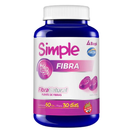 Simple Fibra Tránsito Intestinal 60 Pastillas de Goma