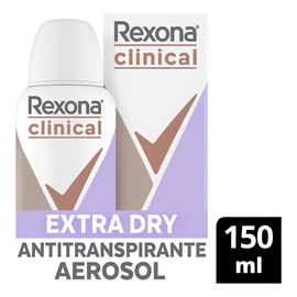 Antitranspirante Rexona Clinical Extra Dry En Aerosol 150ml