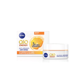 Crema Facial Antiarrugas NIVEA Q10 Energy con Vitamina C y E FPS 15 50ml
