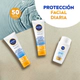 Protector Solar Facial Nivea Anti-brillo Fps50 Tono Medio 50ml
