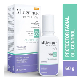 Midermus Protección Solar Fps50 Oil Control Toque Seco 60g