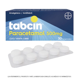 Tabcin Paracetamol 500mg 30 comprimidos