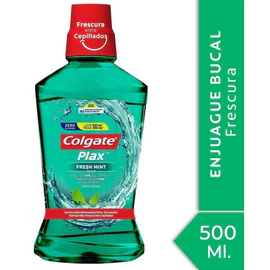 Colgate Plax Fresh Mint Enjuague Bucal Sin Alcohol X 500 Ml