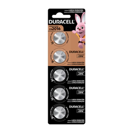 Pila Botón Duracell CR/DL 2016 Tira 5 Unidades