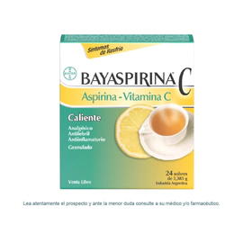 Bayaspirina C con Aspirina + Vitamina C x 24 sobres