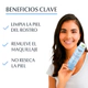 Loción micelar limpiadora 3 en 1 Eucerin DermatoCLEAN con Ácido Hialurónico Piel