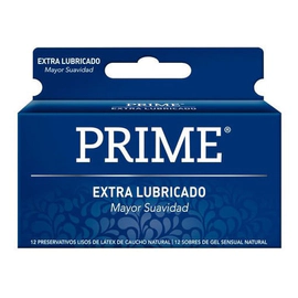 Preservativos Latex Prime Extra Lubricado X 12 Unidades