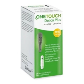One Touch Delica Lancetas Para Glucometro Select Plus X 25 U