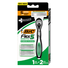 Afeitadora Descartable BIC Flex 5 Sensitive Repuesto x2