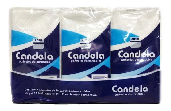 Candela Pañuelos Descartables 6 Paquetes De 10 Unidades
