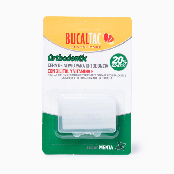 Bucal Tac Cera Para Ortodoncia Sabor Menta 6 Unidades