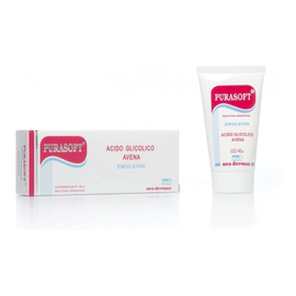 Purasoft  Piel Seca Ácido Glicólico Avena Emulsión 40g