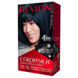 Tintura Revlon Colorsilk Beautiful Color Tono 12 Negro Azulado