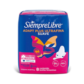 Siempre Libre Adapt Plus Ultrafina X 8 Unidades