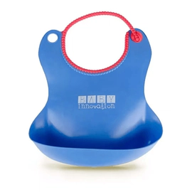 Babero De Silicona Con Bolsillo Contenedor