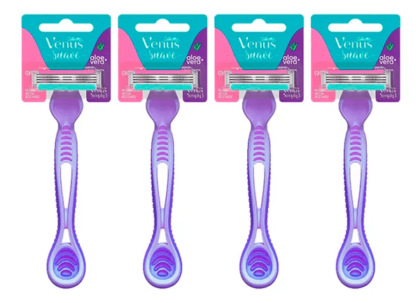 Gillette Venus Suave Aloe Máquinas Afeitar Descartables X4