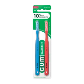 Gum Classic 311 Cepillo De Dientes Suave Plano 3 Hileras 2un