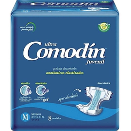 Comodin Ultra Juvenil Pañal Anatómico Mediano 8 Un