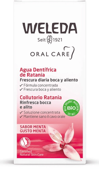Weleda Agua Dentífrica De Ratania Fortalece Las Encías 50ml