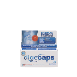 Digecaps Enzimas Digestivas 30 cápsulas