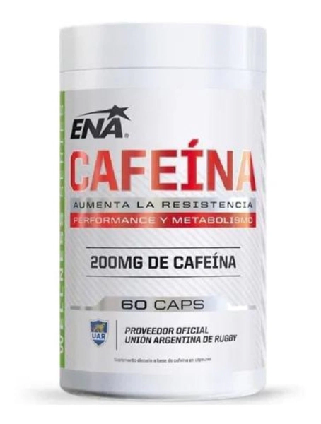 Ena Sport Cafeina Anhidra 60 Capsulas Resistencia Energía