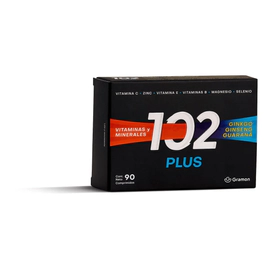 102 Plus Vitaminas Minerales Ginko Ginseng Guarana X 90 Comp