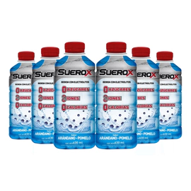 Pack Suerox Bebida Hidratante Arándano Y Pomelo 630ml X6un