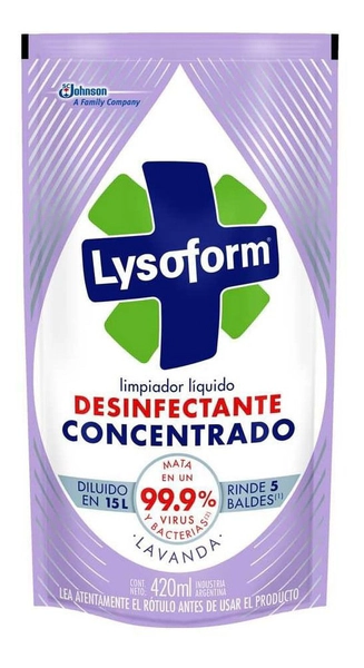Lysoform Líquido Desinfectante Lavanda Doypack 420ml