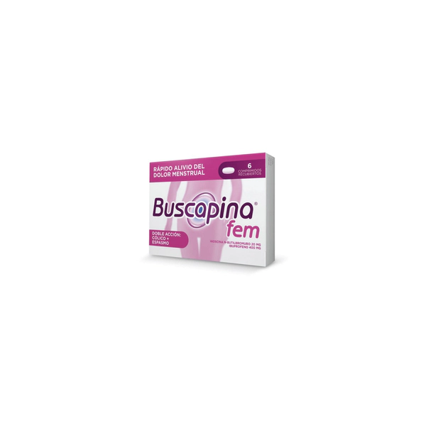Buscapina Fem x6 comprimidos – Alivio del dolor menstrual