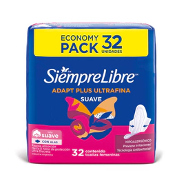 Toallitas Femeninas Siempre Libre Ultrafina  X 32un