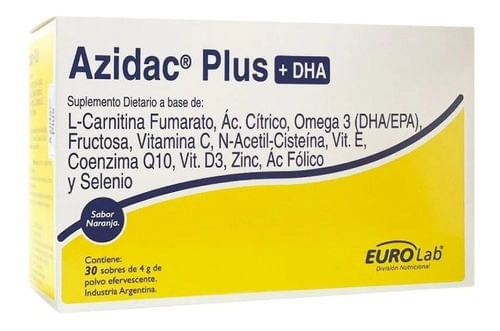 Eurolab Azidac Plus Dha Fertilidad Masculina 30 Sobres