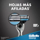 Gillette Máquina De Afeitar Mach3 Recargable X 1 Unidad