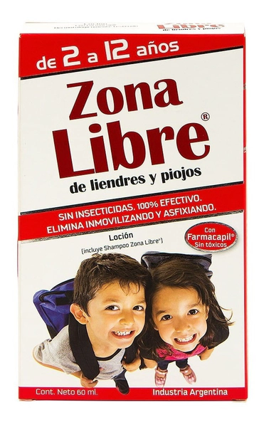 Zona Libre Liendres Y Piojos Loción Mas Shampoo 60ml