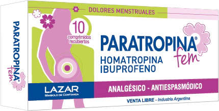 Paratropina Fem Analgésico Antiespasmódico 10 Comprimidos