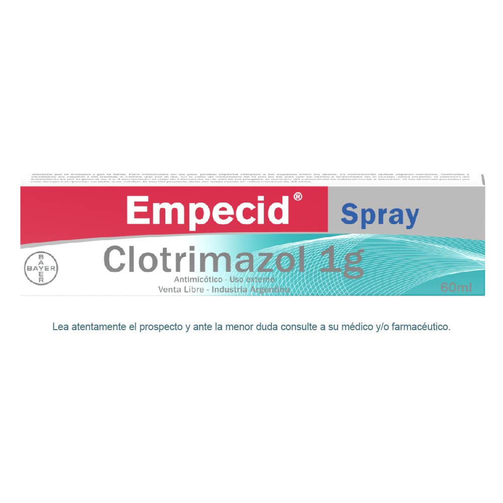 Empecid Antimicótico en Spray con Clotrimazol 1g x 60ml | Farmacia Pacheco