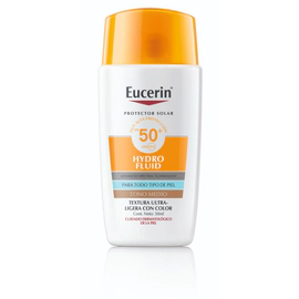 Protector solar facial Eucerin Hydro Fluid Tono Medio FPS 50+ x 50 ml
