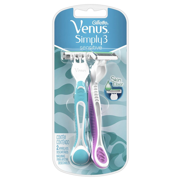 Gillette Venus Simply3 Sensitive Máquina Para Afeitar 2 u