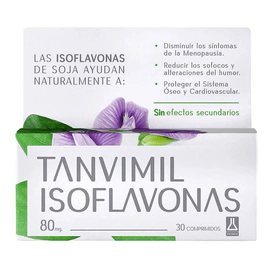 Tanvimil Isoflavonas Menopausia Vitamina E 30 Comprimidos