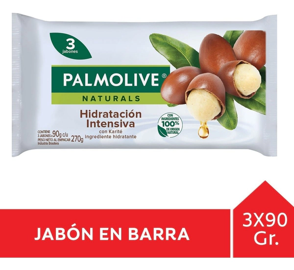 Palmolive Naturals Karite Hidratación Jabón En Barra 3 X 90g