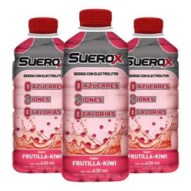 Pack Suerox Bebida Hidratante Frutilla Y Kiwi 630ml X3un