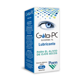 Gota Pc Lubricante Ocular Azul Sequedad 10ml