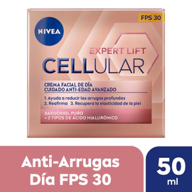 Crema facial antiedad de día NIVEA Cellular Lift Expert FPS 30 con Bakuchiol x 5