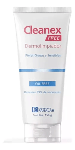 Cleanex Free Gel Dermolimpiador Piel Sensible Y Grasa 150g
